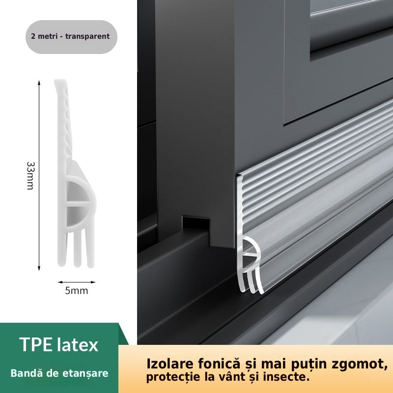 Bandă de etanșare pentru ferestre PVC, împotriva curenților de aer și a frigului