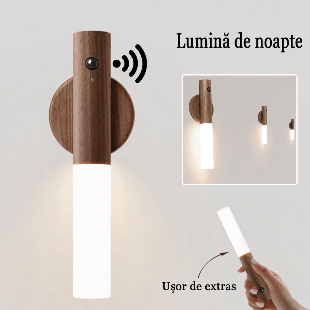 Lampă LED magnetică cu senzor de mișcare