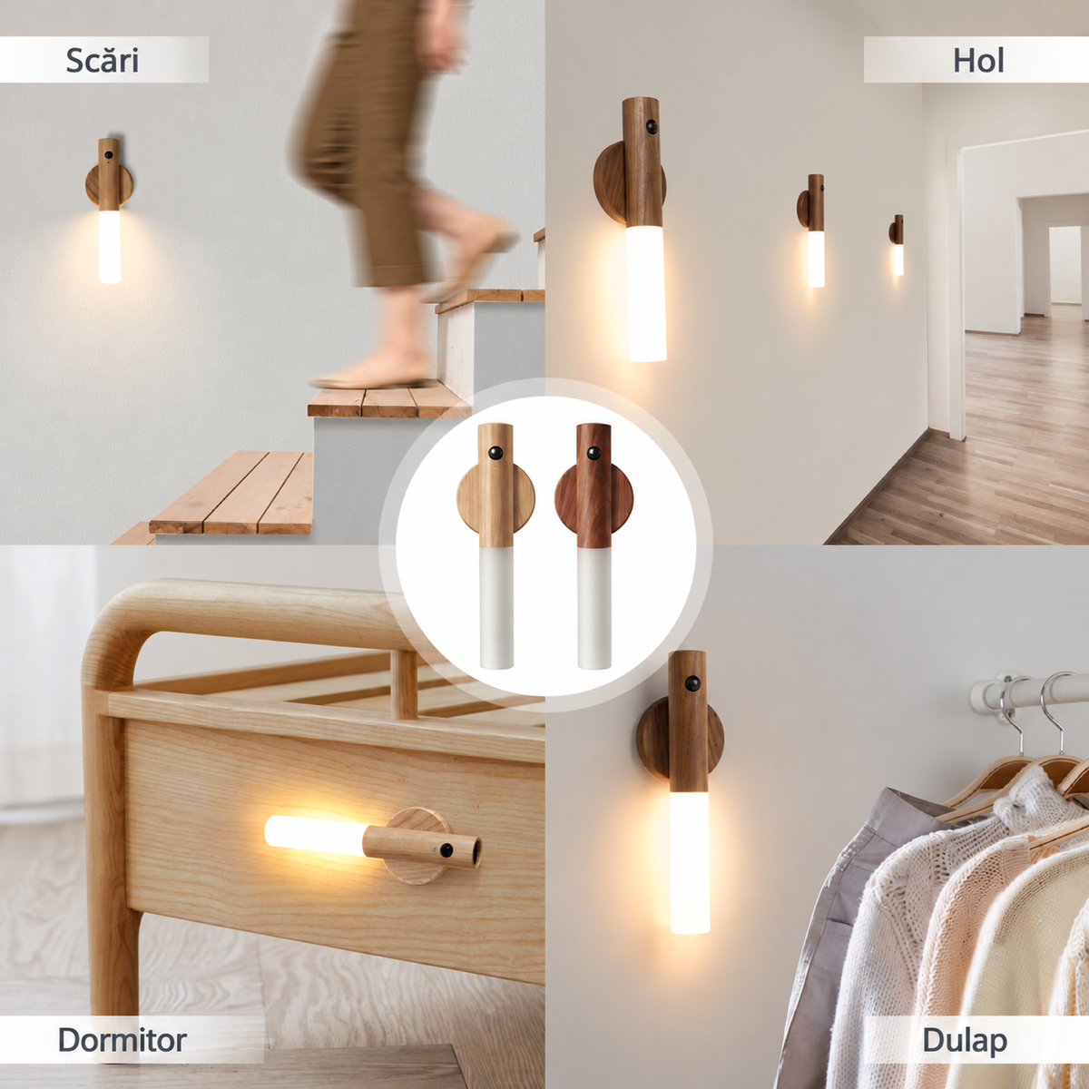 Lampă LED magnetică cu senzor de mișcare