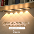 Bandă LED Inteligentă cu Senzor de Mișcare pentru Dulapuri